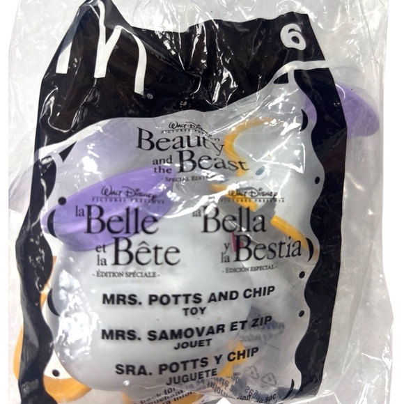 2002 McDonalds Beauty And The Beast Happy Meal Toys Full Set Plus - Picture 8 of 10